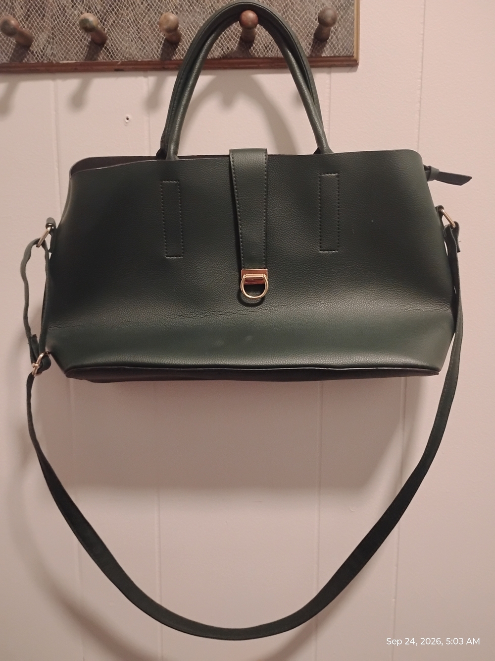 Primark Structured Shoulder Bag in Green